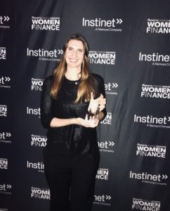 Anya Boutov with an award