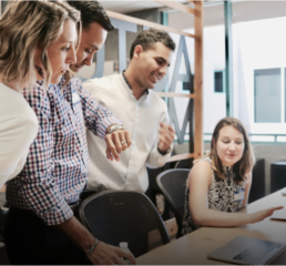 Beacon Team members in the New York office