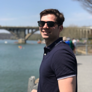 Photograph of a Beacon developer in an outdoor setting